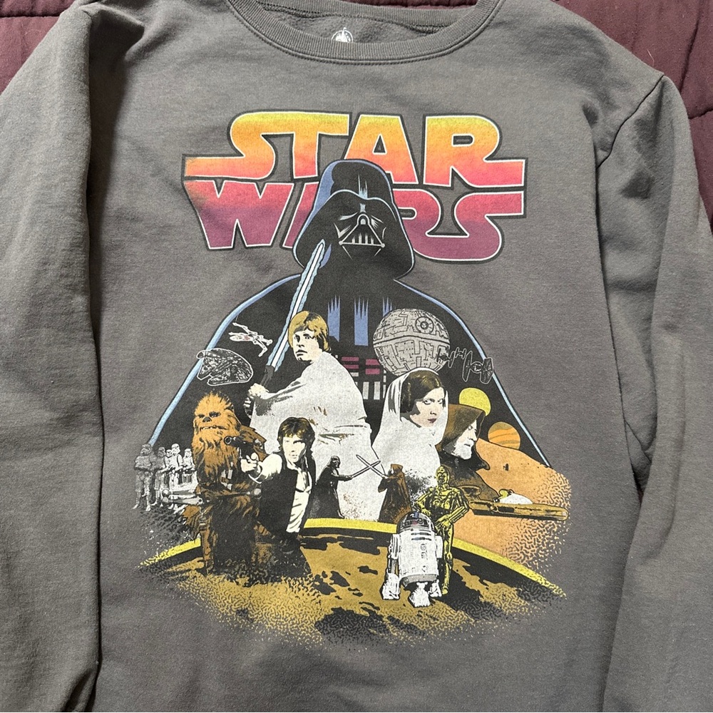 EUC Disney Parks Star Wars crew neck sweatshirt small